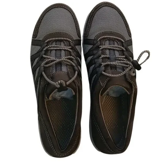 DANSKO Women's 2-Tone Gray Toggle Leather Walking Sneakers - Size:  9/40 - Picture 6 of 9